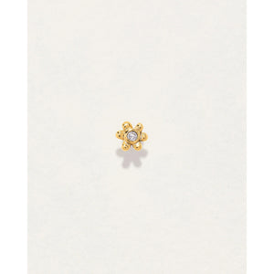 diamond daisy stud