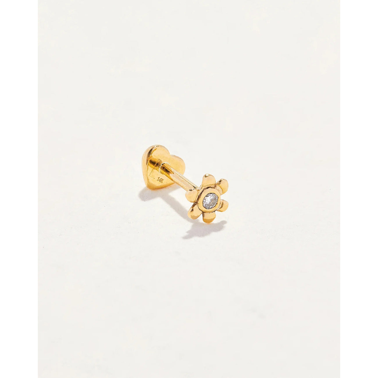 diamond daisy stud