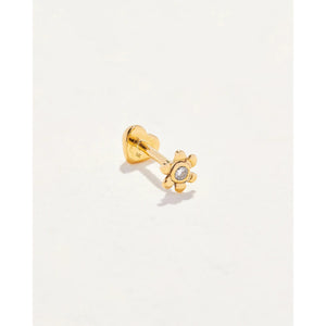 diamond daisy stud