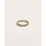 emerald molten eternity band