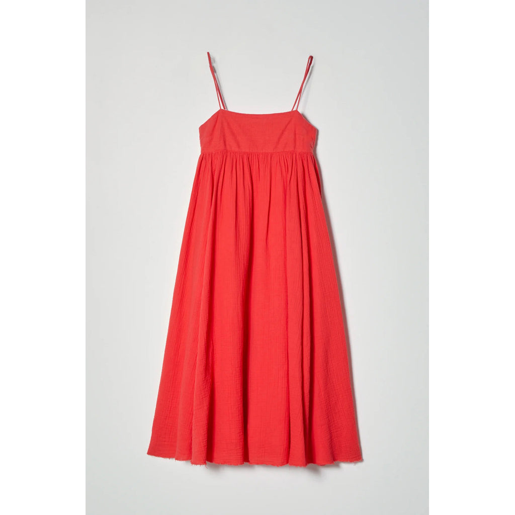arquette dress in true red