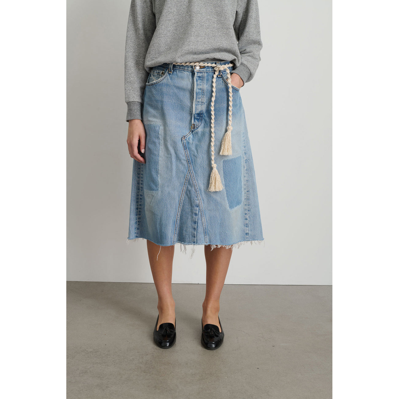 vintage denim skirt