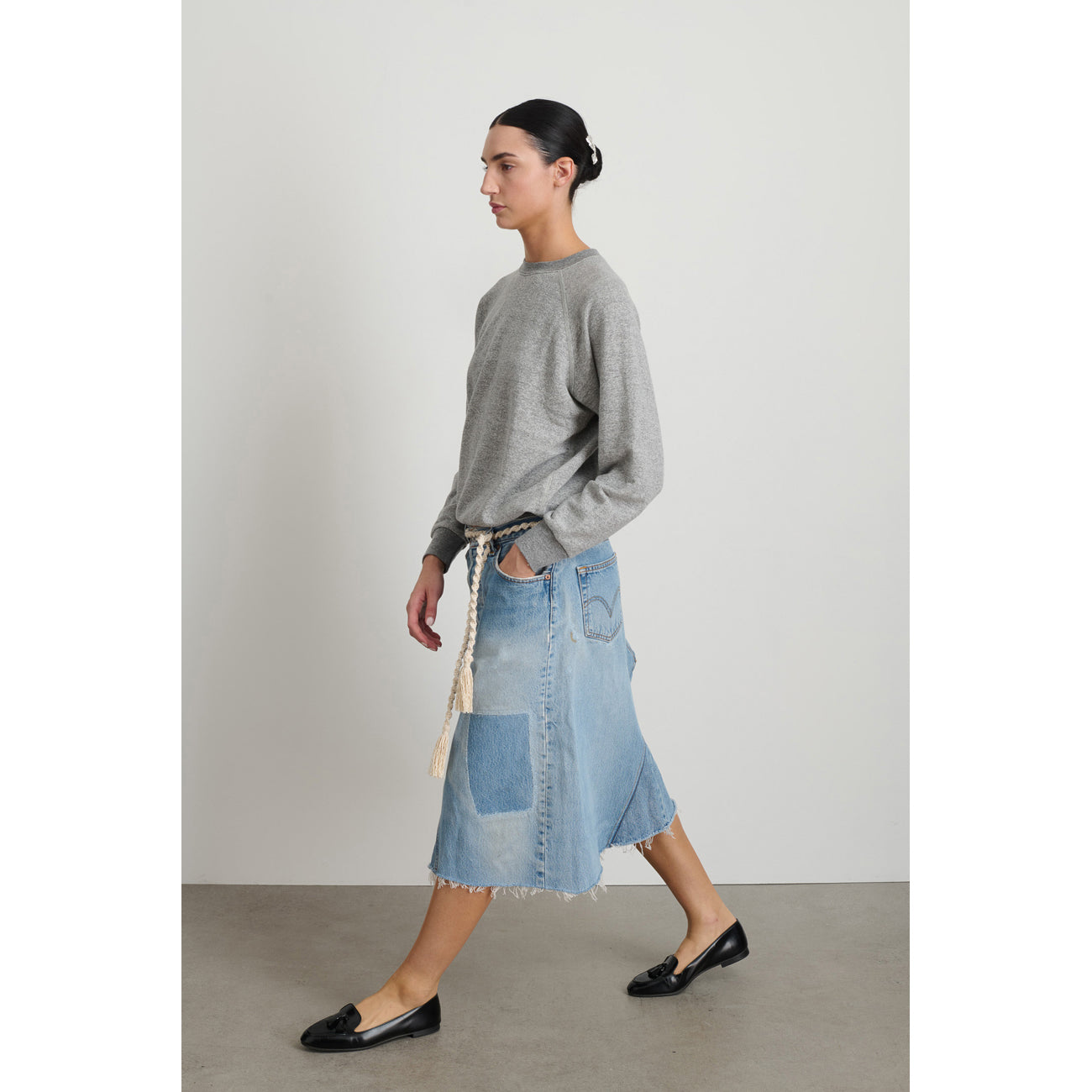 vintage denim skirt