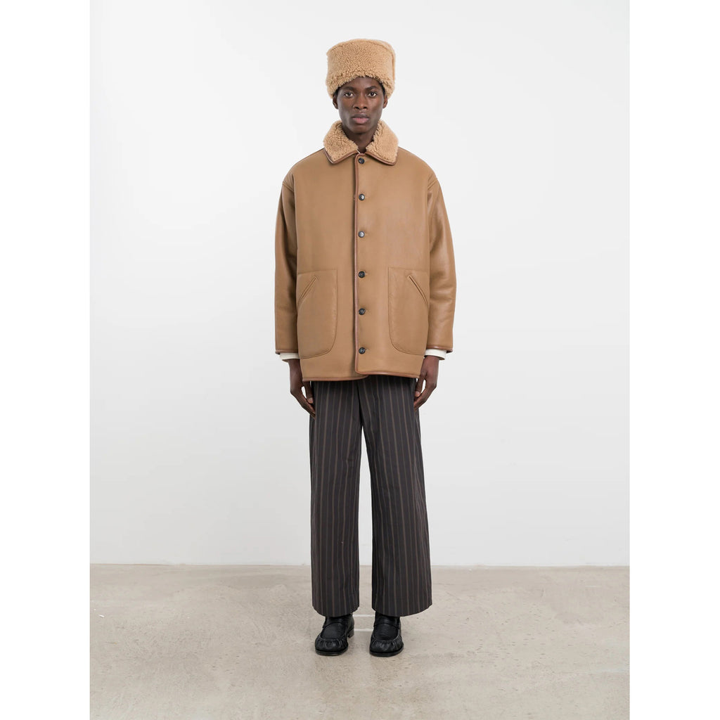 curly hair ronny jacket in tan