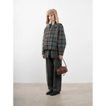 ellie jacket in blues tarten wool