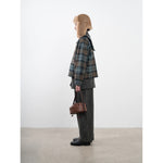 ellie jacket in blues tarten wool