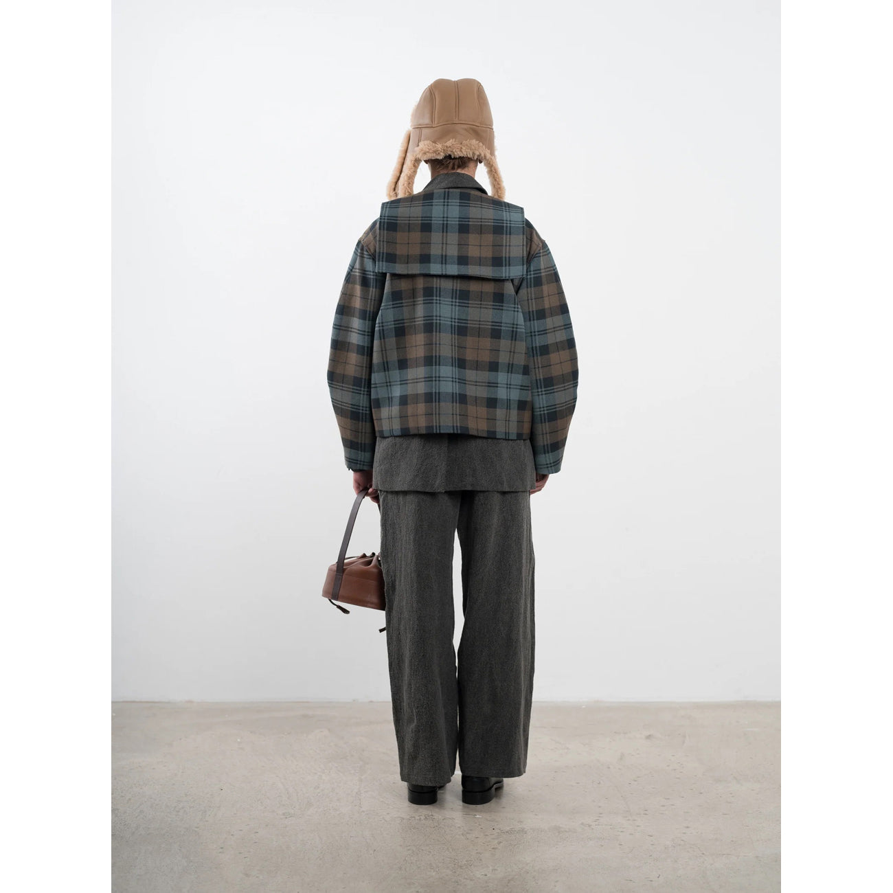ellie jacket in blues tarten wool