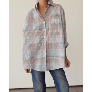 the big shirt in breezy check