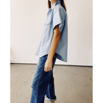 s/s western shirt in chambray
