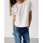 the boxy tee in white