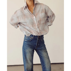 the big shirt in breezy check