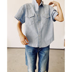 s/s western shirt in chambray