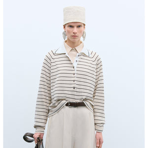 organic cotton striped polo