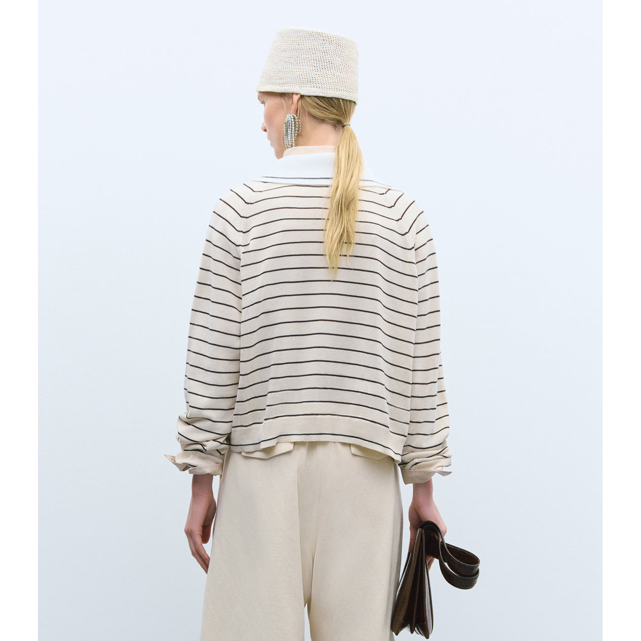 organic cotton striped polo