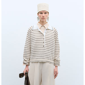 organic cotton striped polo