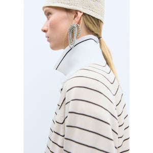 organic cotton striped polo