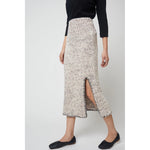 dimitra skirt in cream w/ brick