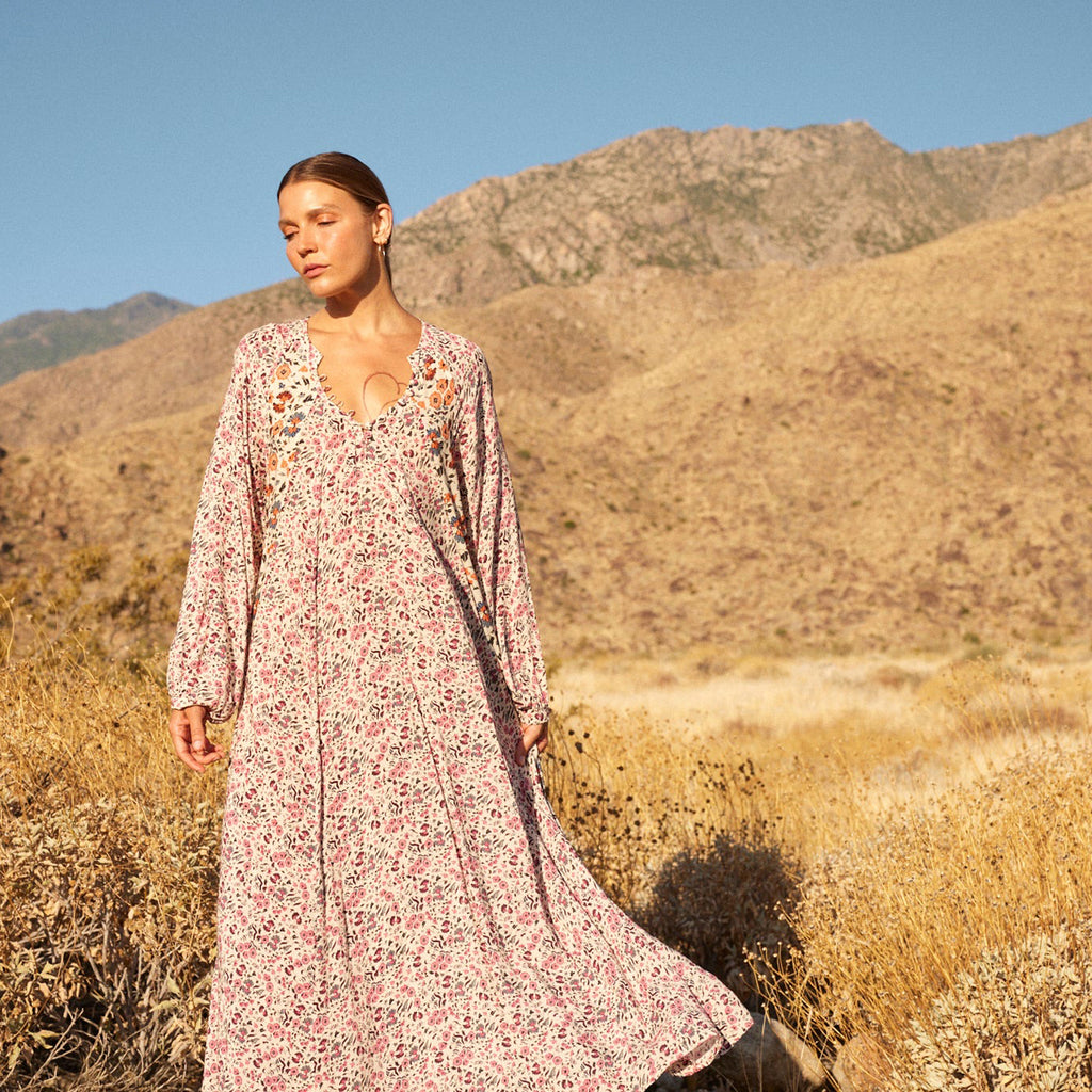 fiore maxi in petite fleur print rose