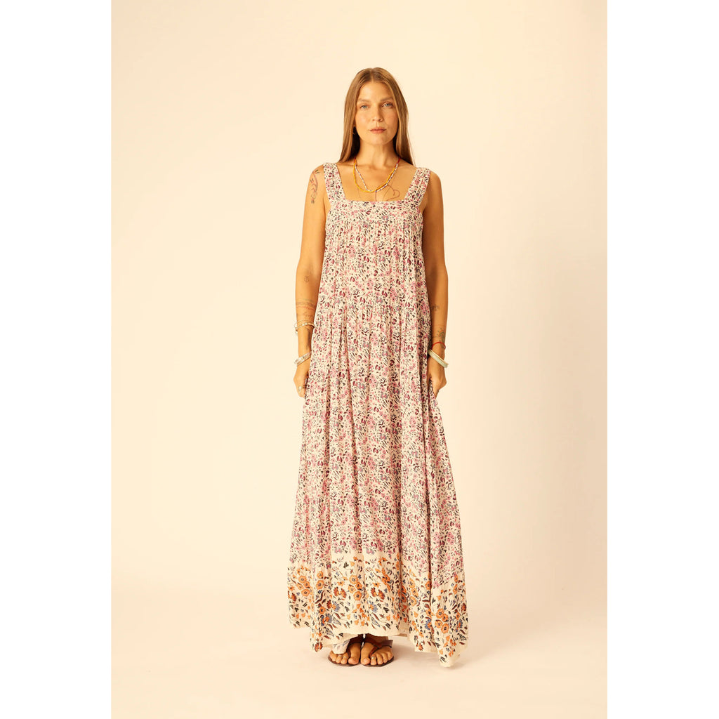 jasmine maxi dress in petite fleur print rose