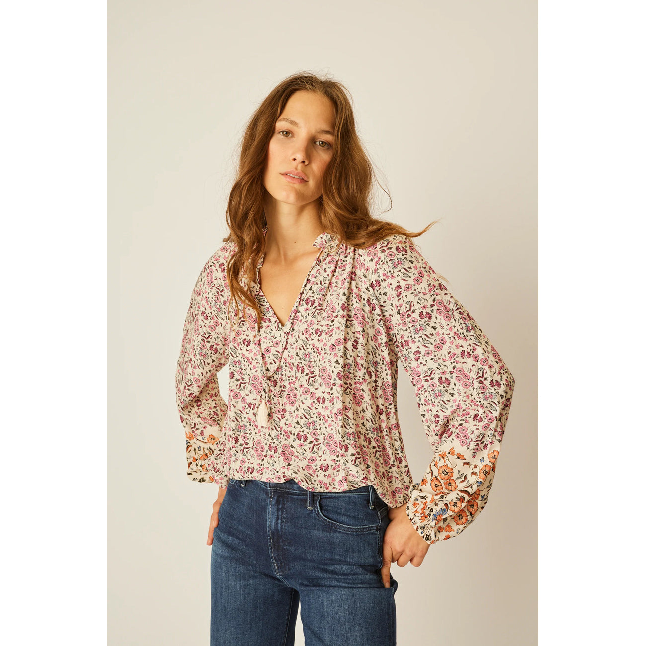 penny blouse in petite fleur print rose