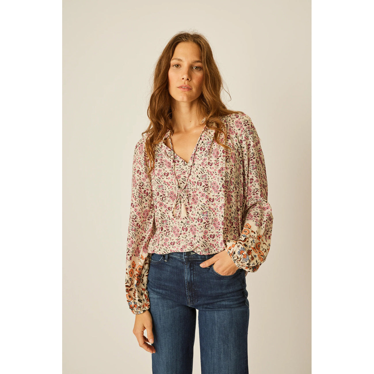 penny blouse in petite fleur print rose