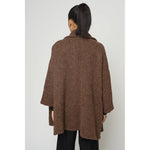haori coat in chocolate brown