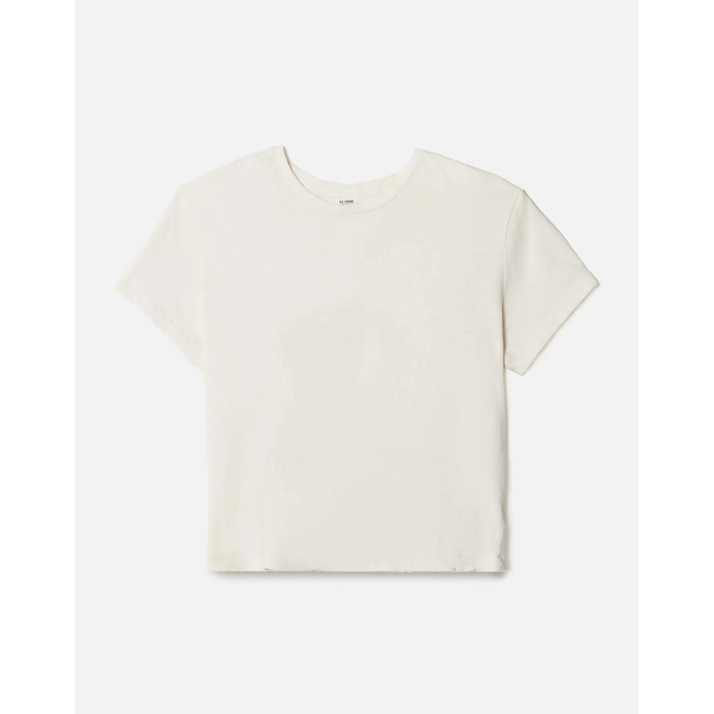 1950s tee in vintage white
