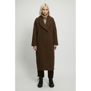 cedar coat in checkered