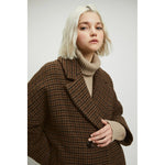 cedar coat in checkered