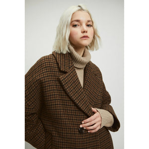 cedar coat in checkered