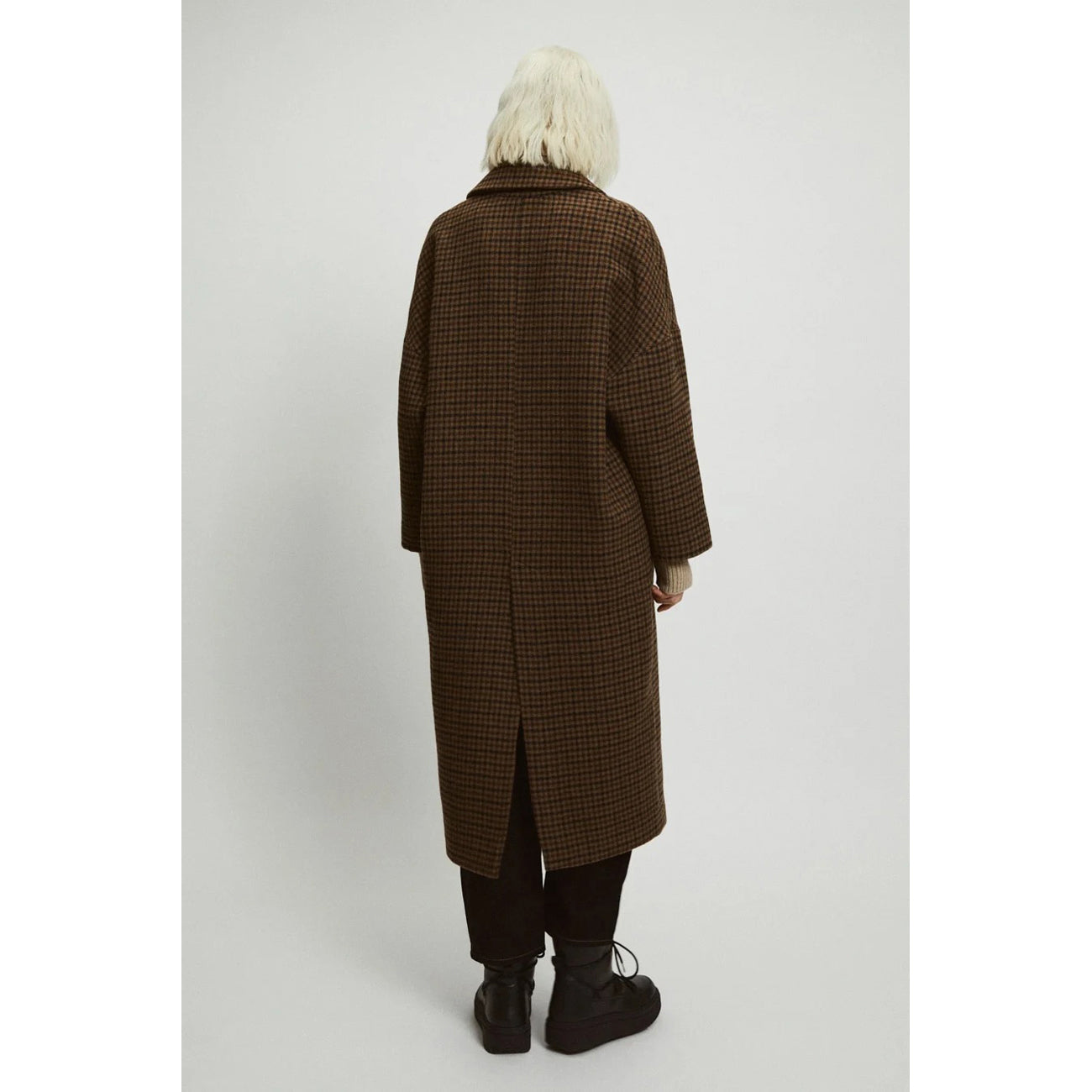 cedar coat in checkered