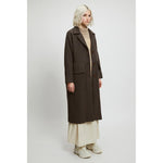 wesley coat in brown