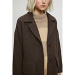 wesley coat in brown