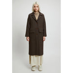 wesley coat in brown