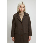wesley coat in brown