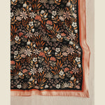 silk bandana in midnight garden