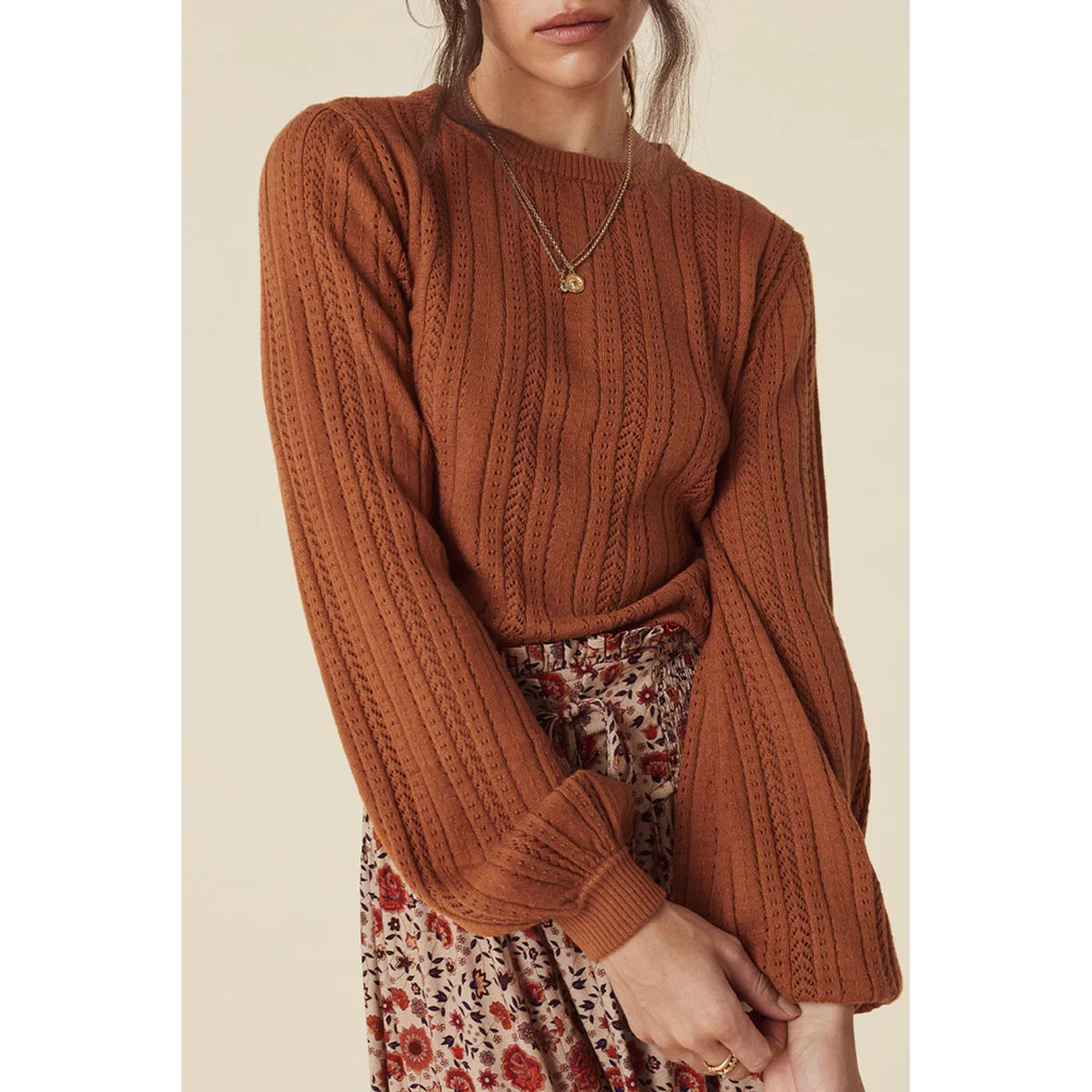 brooklyn sweater in ginger