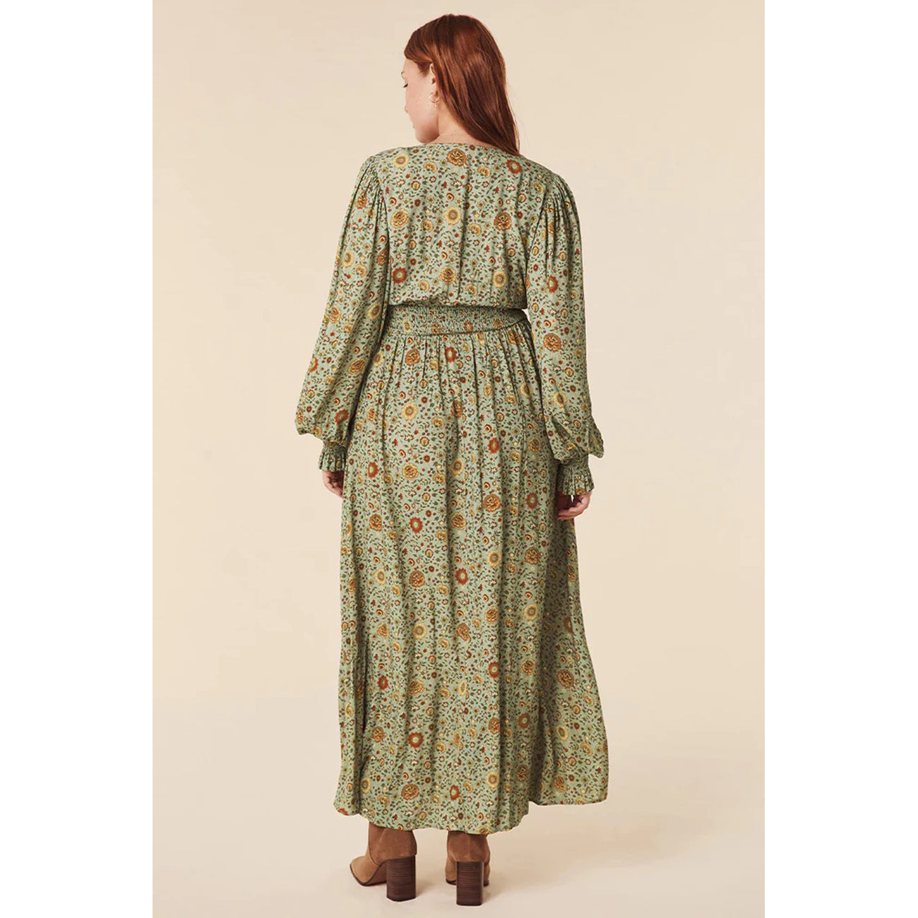 gown in matcha