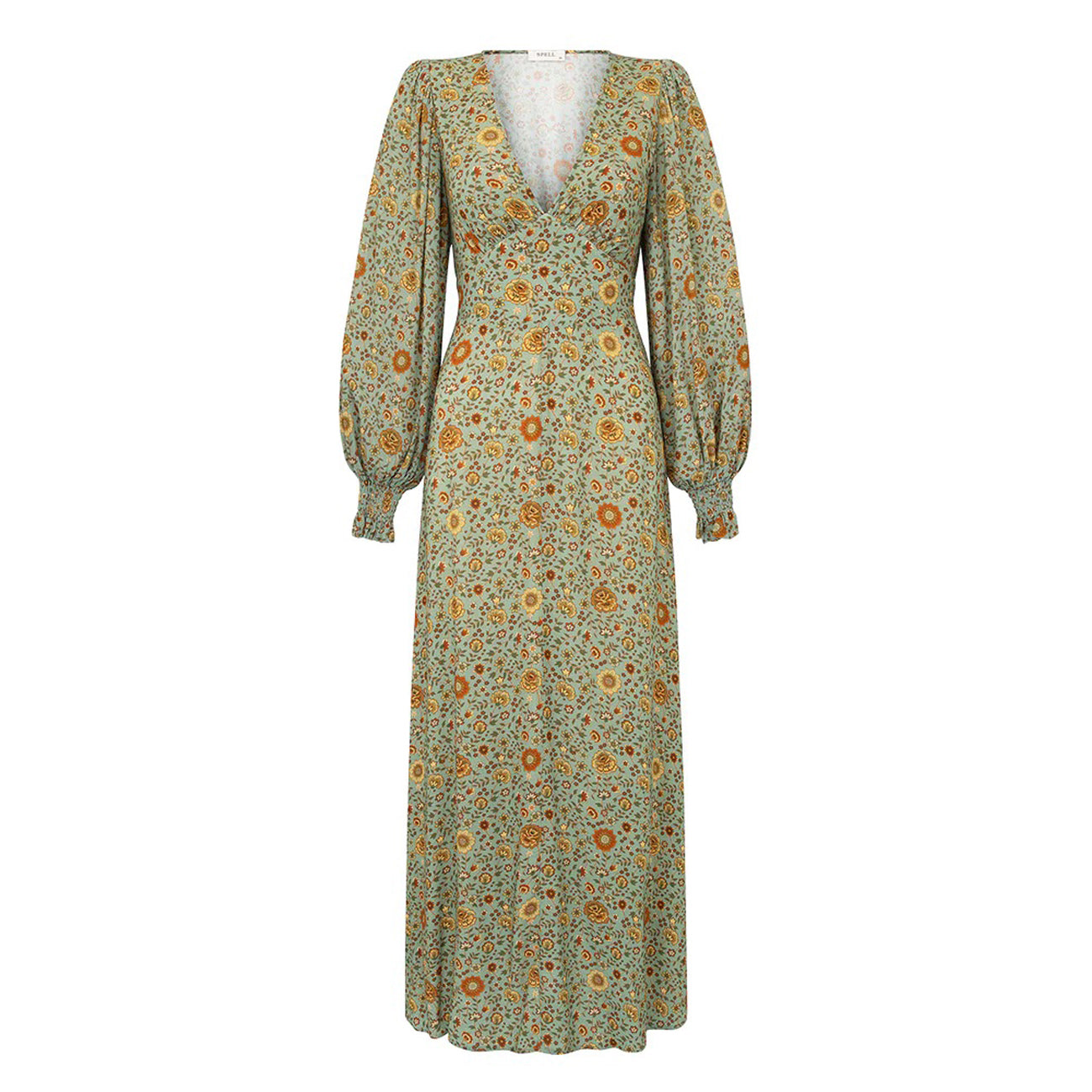 gown in matcha