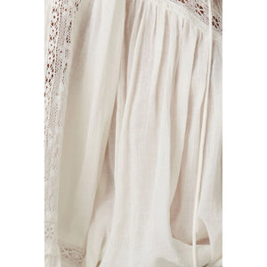 teodora blouse in white