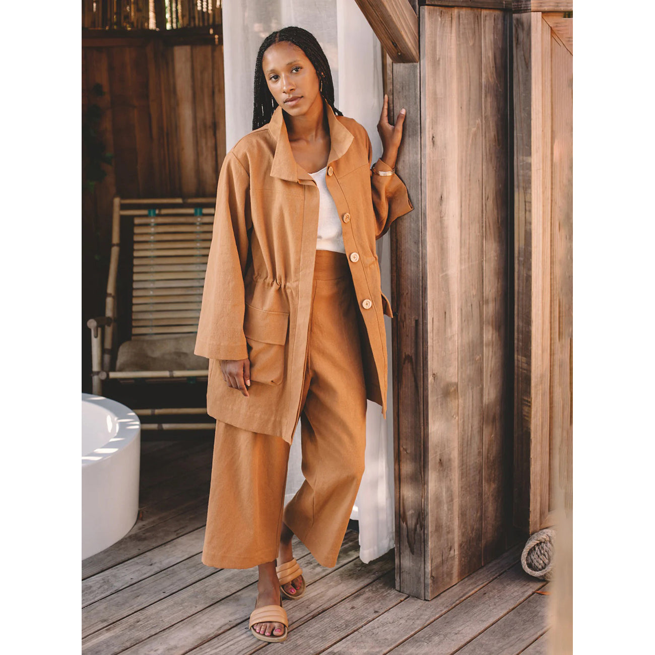 evelyn jacket in cider