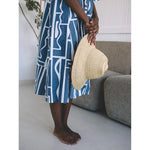 ime dress in bleu print
