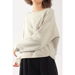 slub sweatshirt in mist