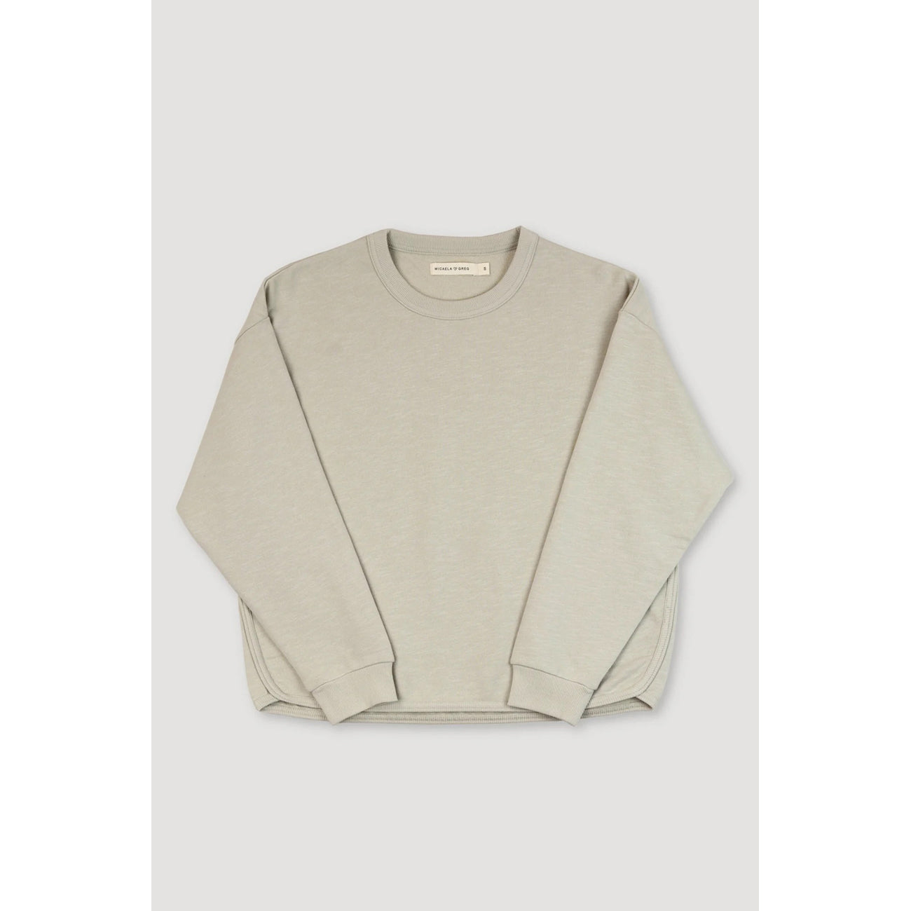 slub sweatshirt in mist