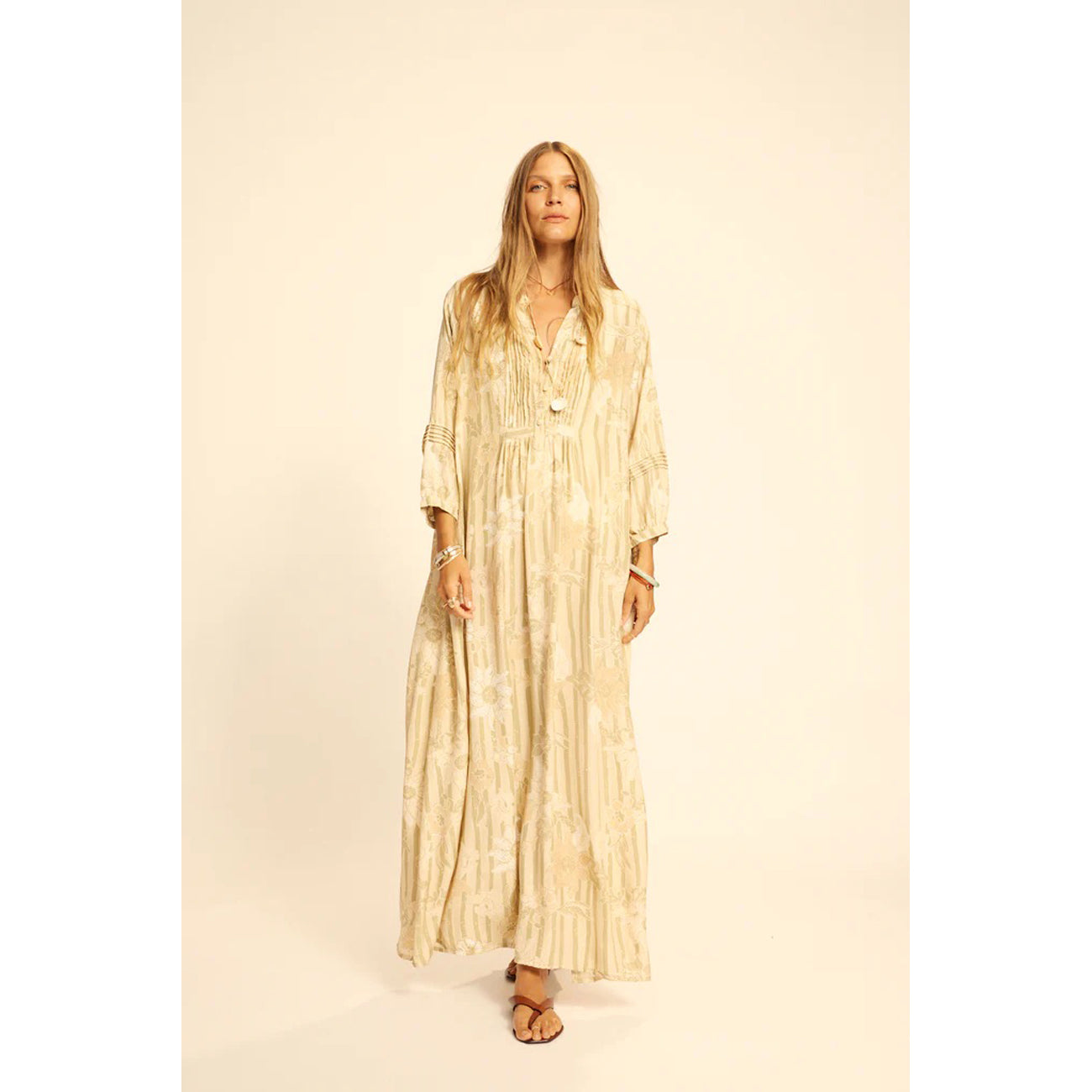 sammie maxi in sunflower stripe agave