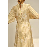 lily dress in sunflower stripe agave