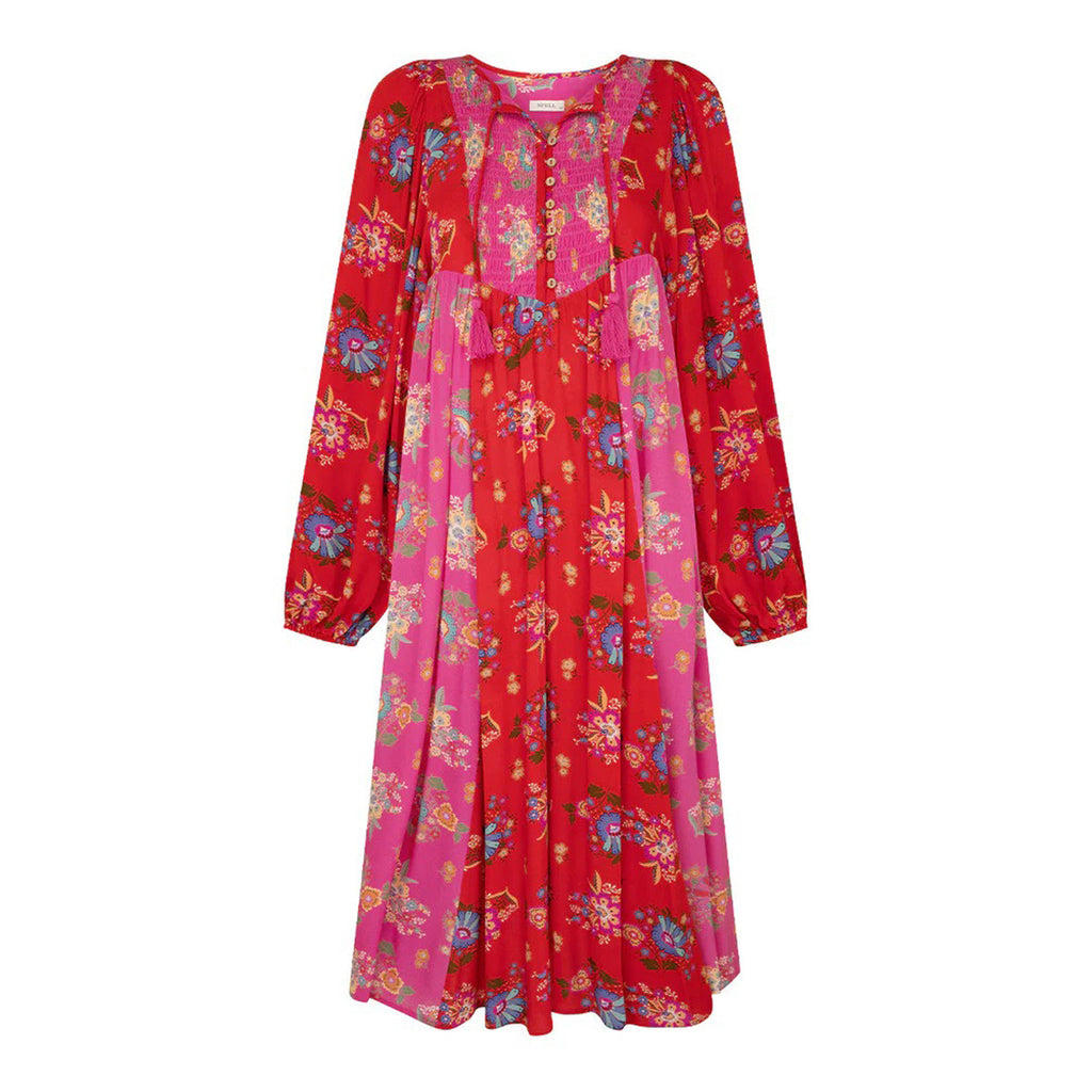 solstice boho midi dress