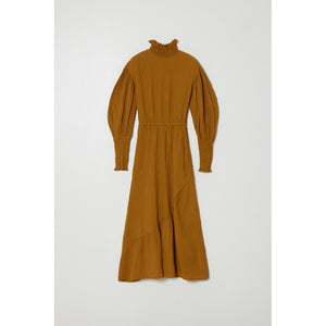 Kohaku Dress in Crinkled Cotton, Marble at Atelier Delphine Amber / M Kohaku Dress in Crinkled Cotton, Marble at Atelier Delphine Amber / M