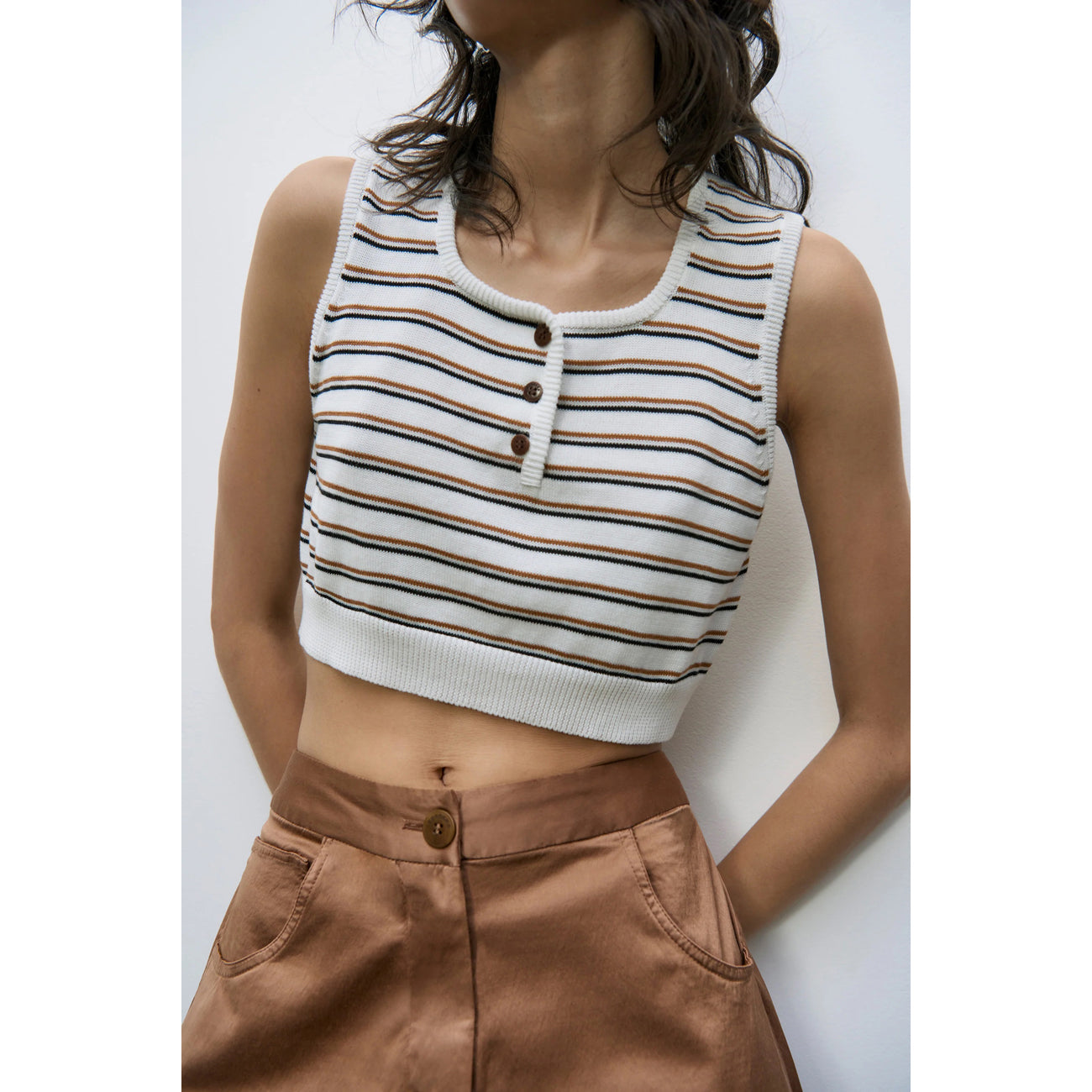 cotton striped top