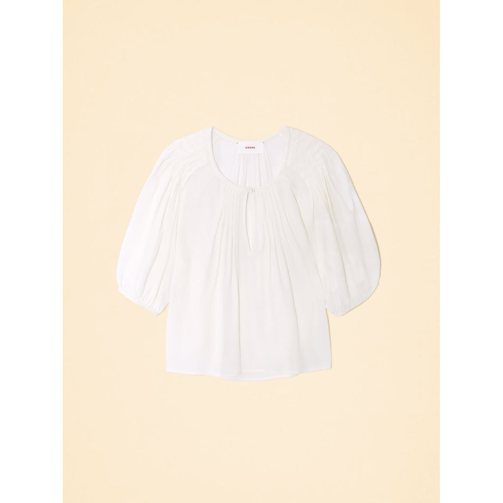 louisa top in white agate